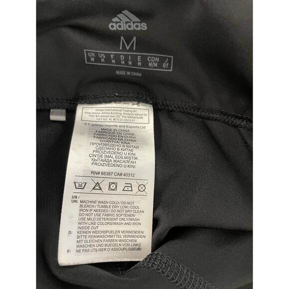 Adidas gray black pull on stretch athletic golf skort pockets womens size medium - Picture 6 of 6